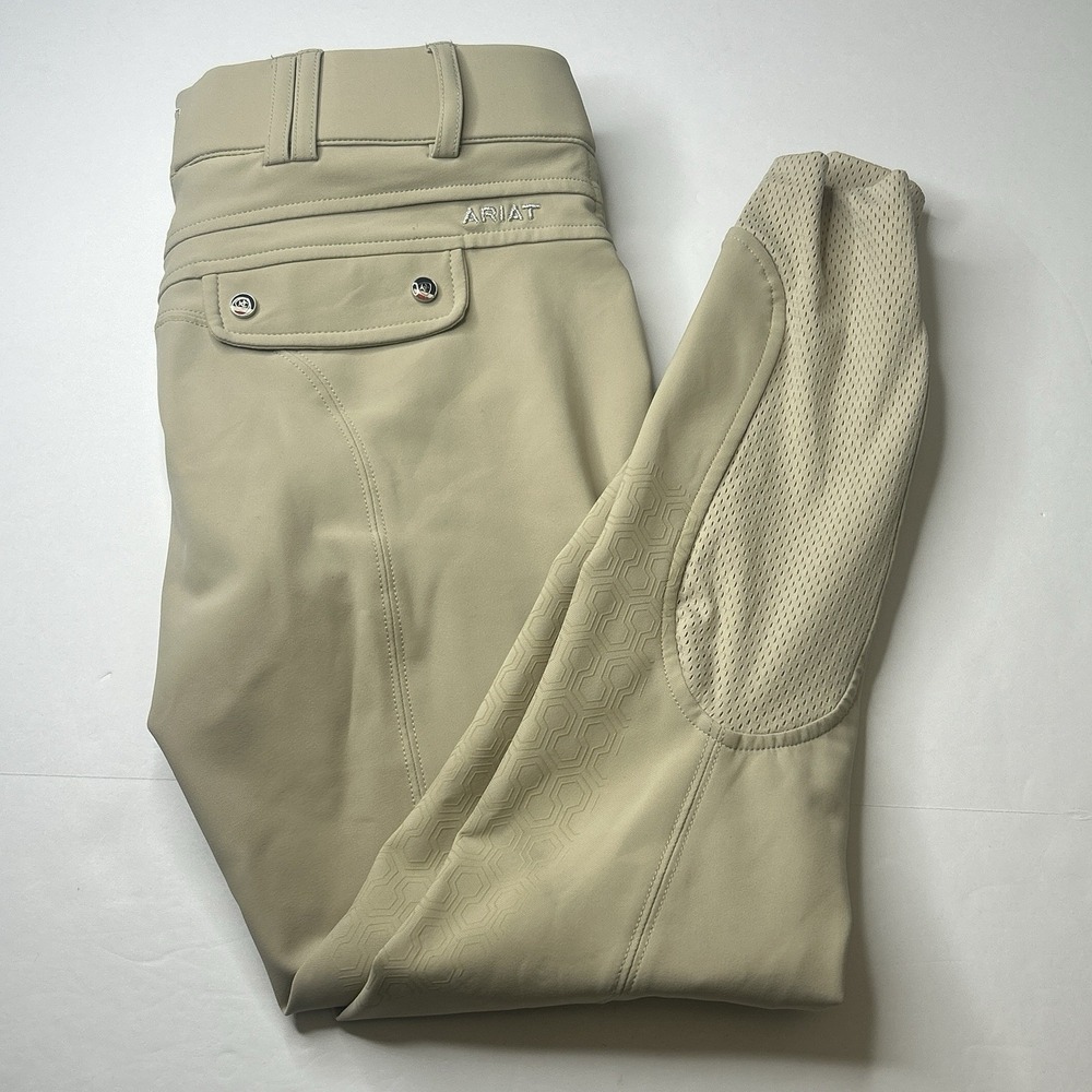 Ariat Pro Series Tri Factor Grip Women's Riding Breeches Tan Beige 22R US 22